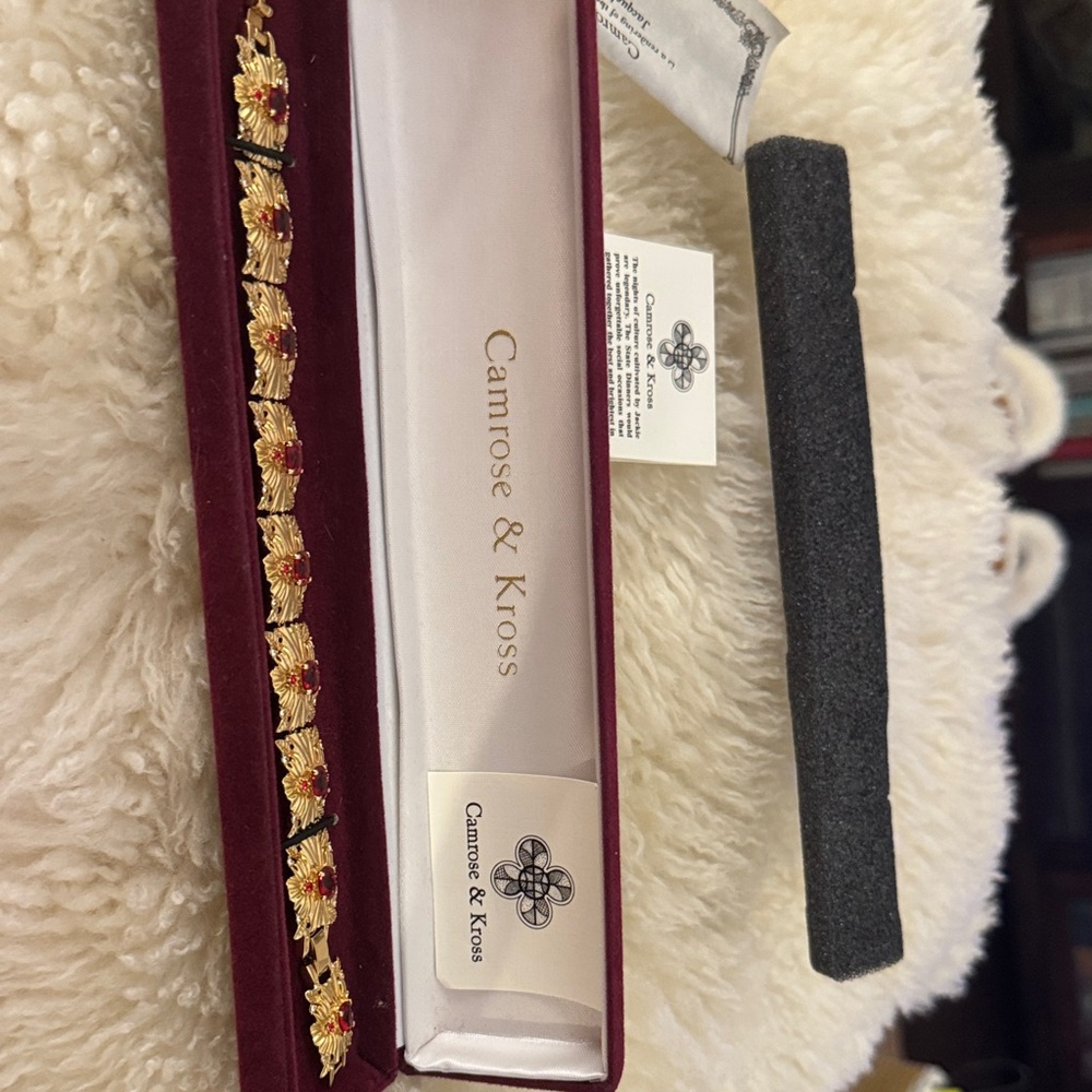 Camrose & Kross Gold and Red Women's Bracelet